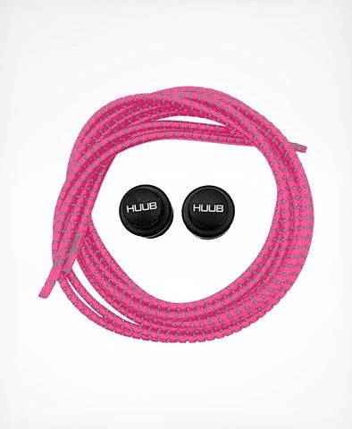 HUUB Elastic Laces with Locks - Pink