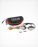 Brownlee Swim Goggle - White with Yellow Mirror Lens